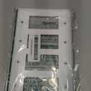 Quadruple Decorator Light Switch Cover Adler Metal Wall Plate, 2-Pack White 4 Gang Quadruple Rocker, for Receptacle Dimmer Switch GFCI Outlet, Switch Cover Decorative Wallplate, Durable