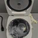 Toshiba Mini Rice Cooker, 3 Cups Uncooked Small Rice Cooker, Steamer & Warmer, With Fuzzy Logic And One-Touch Cooking, 24 Hour Delay Timer And Auto Keep Warm Feature, White