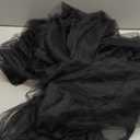 Ultrafun Halloween Witch Costume for Women - Full Length Sheer Witch Cloak with Hood for Cosplay (Black) One Size