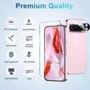 3 x Screen Protector Compatible with Pixel 9 Pro 5G, [4+4 Pack] Camera Lens Protectors, HD Tempered Glass, Fingerprint Unlock Support, Touch Sensitive, Anti Scratch