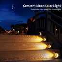 ROSHWEY Outdoor 10 Pack Solar LED Step Lights - IP65 Waterproof, Warm Light for Deck, Patio, Porch, Front Door, Sidewalk