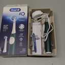 Oral-B Rechargeable Electric Toothbrush, iO2 Starter Kit, 3 Cleaning Modes, Automatic Pressure Sensor to Protect Gums, 2 Brush Heads, Forest Green (1 Count (Pack of 1))