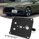 License Plate Holder Front Bracket No Drill Tow Hook Mount Anti-Theft License Plate Frame Compatible with Audi A4 A5 A7 S4 S5 S7 RS5 RS7 etc