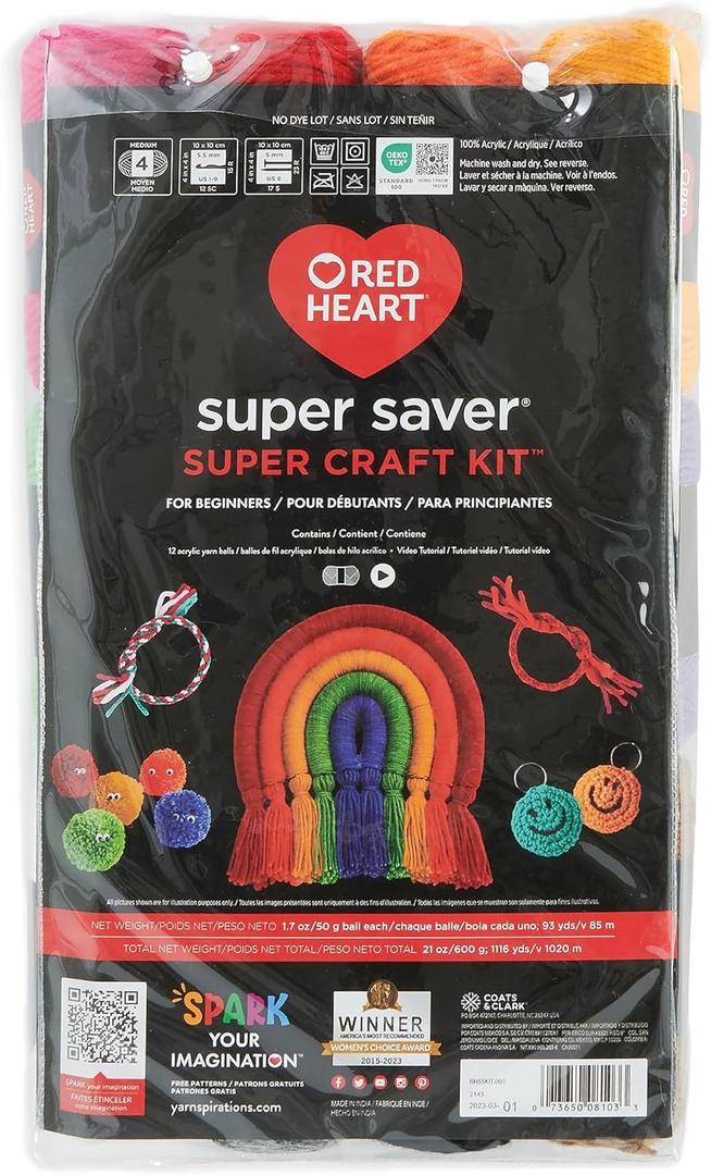 Red Heart Super Saver Super Yarn Craft KitKIT001