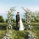 Metal Balloon Arch Stand, Set of 2 Wedding Arch Stand Flower Arch Backdrop Floral Wedding Arches for Ceremony Decorations