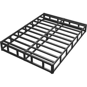 Queen Bed Frame,9 Inch Metal Box Spring with More Steel Slat Support,Low Profile Queen Metal Platform Bed Frame with Round Corner Edges Support Mattress Foundation,Easy Assembly/Noise Free