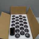 UPBUD Black Votive Candle Holders Set of 24, Speckled Mercury Candle Holders for Wedding Centerpiece Table Decorations, Tealight Candle Holder for Party Bridal Shower Decor, Home Decor