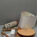 OYEARS Dimmable Farmhouse Floor Lamp for Living Room, 2-in-1 Rustic Floor Lamp with Main&Night Light,Linen Shade&Dual Switches, 65" Standing Lamp for Bedroom Office Corner Dining Room, Wood Pole Lamp