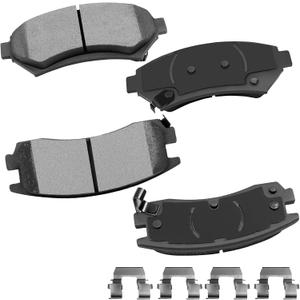 cciyu D714 4pcs Rear Ceramic Brake Pads Kits 2000-2005 For Buick LeSabre,1997-2005 For Buick Park Avenue,2004 For Cadillac Seville,2001-2003 For Oldsmobile Aurora,2000-2005 For Pontiac Bonneville