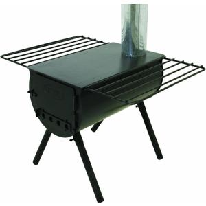 Camp Chef Alpine CS14 Heavy Duty Cylinder Tent Cabin Stove with damper and side shelves