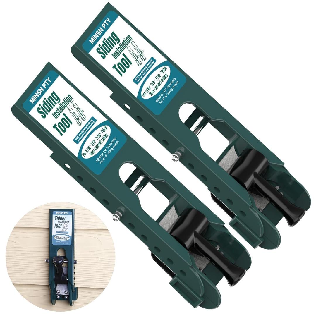 Upgraded Siding Installation Tools for 5/16-Inch, 3/8-Inch, 7/16-Inch Fiber Cement Lap Siding - Gauge With Adjustable Reveals, Polycarbonate Body, 2 Packs