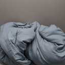 Bedsure Queen Comforter Set, Dusty Blue Soft Prewashed Bedding for All Seasons, 3 Pieces GentleSoft Bed Set, 1 Lightweight Comforter (90"x90") and 2 Pillowcases (20"x26")