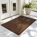 GRANNY SAYS Front Door Mat Outside Entrance, Welcome Matt Indoor Non-Slip, Door Mats for Outdoor, Entryway Front Porch Matt Low Profile Resist Dirt Easy to Clean, 36" x 24", Dark Brown