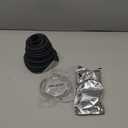 Universal Split CV Joint Boot Kit Universal CV Boot Kit Split Joint Gaiter Stretchable Replacement Compatible for Shafts 19-35MM and CV Joints 56-110MM, Including Fitting Pliers