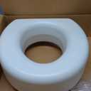 Lumex Raised Toilet Seat, 4.5" Riser, Non-Locking, Fits Most Toilets
