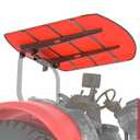 GARVIN Tractor and Mowers Canopy for ROPS 53-3/8" X 53-3/8"- High-Density Thermoplastic Mowers Umbrella (Will Add About 4'' to The Height of The Tractor)-Red