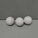 Creative Scents White Marble Look 2.75” Small Decorative Balls for Bowls – Set of 3 Decorative Orbs Spheres for Coffee Table Centerpiece, Dining Table, Living Room - Modern Bowl Fillers for Home Décor