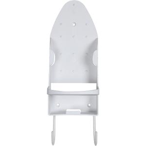 Iron Board Laundry Room Organization and Storage with Hooks, White