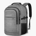 Lapsouno Extra Large Laptop Backpack, 17 Inch Carry on Travel Backpack, Anti-Theft College School Computer Bag with USB Port, Gift for Men Women, Grey