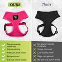 EcoBark Dog Harness - Eco-Friendly Soft Over the Head Harness Vest - Toy Breed Dog Harness - Small Mesh Vest for Puppies & Little Dogs (Small, Pink)