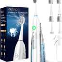 Electric Toothbrush with Water Flosser Combo - All-in-One Oral Care Solution, 3 Sonic Cleaning Modes, 5 Flossing Speeds, 4 Replacement Heads, Portable Teeth Cleaning for Plaque Removal