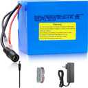 KBT 24V 4Ah Rechargeable Lithium Replacement Battery, with Charger, Charging Cable, Cable Connector for Kids Ride On Cars