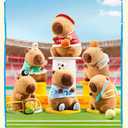 RichRabbit Cute Capybara Plush Toy Soccer Soft Plush Toy Cute Kids Gift Brown 9 Inch