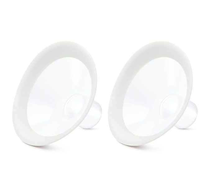 Medela PersonalFit Flex Breast Shields | 2 Pack of Small 24mm Breast Pump Flanges | Made Without BPA | Shaped Around You for Comfortable and Efficient Pumping