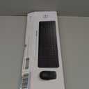 Dell Wireless Keyboard and Mouse - KM3322W, Wireless - 2.4GHz, Optical LED Sensor, Mechanical Scroll, Anti-Fade Plunger Keys, 6 Multimedia Keys, Tilt Leg - Black