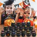 24 Pack Prefilled Plastic Witch Cauldron Toys for Halloween Party,192 PCS Halloween Party Favors for Kid as School Classroom Prizes & Trick or Treats Gifts