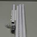 Sliding Door Security Bar, 17-50 inch Adjustable, Window Security Bar with Rubber Tips, Sliding Door Lock Bars, for Window Safety Bars Home Apartment Safety, Home Apartment Patio Heavy Duty Interior