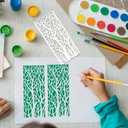 15 Pieces Stencils for Painting, Border Leaf Stencil Template Plant Furniture Cake Decorative Stencils for Wood DIY Craft Canvas Fabric Home Decor (15pcs Border)