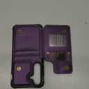 Vinich for Samsung Galaxy S25 Wallet Case with Card Holder, RFID Blocking Credit Slots Kickstand Shockproof Phone Cover Fit for Galaxy S25 6.2" Purple