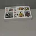 Wettarn 26 Pcs LED Christmas Villages Houses Sets Xmas Figurines Decoration Lighted LED Christmas Village Houses Building Collectible Home Decoration Xmas Gifts Indoor Room Decor