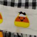 Baby Toddler Girl Halloween Outfit Gingham Pumpkin Embroidered Dress Toddler Fall Halloween Clothes 12M 18M 2T 3T 4T (Black)