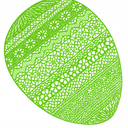 HH Egg 8 pcs Placemat JADE Lime