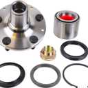 SKF Rear Wheel Hub Bearing Seal Press Spindle Knuckle Snap-Ring Rebuild Kit AWD BR930577K Aftermarket Part Compatible with Subaru 1992-2008