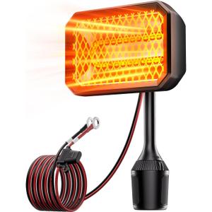 Golf Cart Heater, Battery Operated Heater for Golf Cart Accessories, 48V Electric Heaters, 400W Safe & Quiet Carbon Fiber Heating, Compatible with Club Car/Yamaha/EZGO
