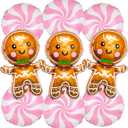 2 x 9 Pcs Christmas Balloons Gingerbread Balloons Pink Candy Cane Balloon for Holiday Birthday Baby Shower Christmas Gingerbread Party Decorations