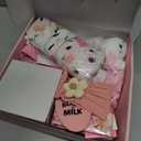 New Mom Gifts & Baby Girl Gift Set for Newborn,12PCS Baby Shower Gifts, Newborn Baby Girl Gifts,Pregnancy Gifts for Expecting Mom,New Mom Care Package After Baby, Pregnancy Gifts for Women and Baby (Pink)