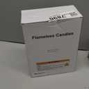 4"x10" Large Outdoor Flameless Candles, Waterproof Battery Operated LED Pillar Candles with Remote & Timer for Patio Porch Lanterns, Set of 2, White