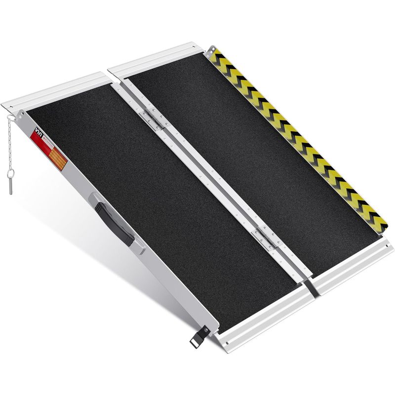 VNN Portable Wheelchair Ramp 3FT, Non-Slip Aluminum Folding Handicap ...