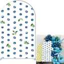 Blueberry Arch Backdrop Cover for Birthday Baby Shower Wedding Party Decoration,Elastic Fabric Background (Width=35"(90cm),Height=72"(180cm),GUS-Arch-GX-900)