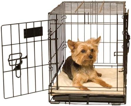 K&H Pet Products Self-Warming Crate Pad, Warming Dog Crate Bed, Machine Washable Dog Crate Mat, Tan X-Small 14 X 22 Inches