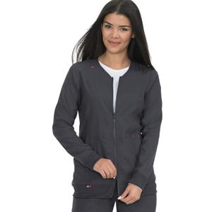KOI Lite Women's Clarity Zip Front Solid Scrub Jacket LE (Size M)