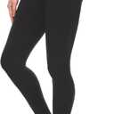 Hi Clasmix 3 Pack Leggings for Women-High Wasited Tummy Control Yoga Pants Clothing for Workout Athletic Lounge (Small-Medium, 1ac-1 Pack Black With Pockets)