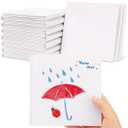 Dynta Blank Hardcover Book 5x5Inch, 18 Pack Blank Books for Kids to Write Stories White Hardcover Sketchbook Journal for Drawing Sketching Christmas Gift Art, 36 Pages (18 Sheets) for Each book