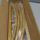 Vincidern 6.6 FT Wedding Arch Backdrop Stand for Parties, Balloon Arch Stand, Wedding Arches for Ceremony, Metal Arch Backdrop Stand for Bridal Baby Showers, Birthday Party Decoration Door Frame Gold