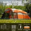 PORTAL 6/8/10 Person Family Camping Tent with Screen Room, Water Resistant Big Tunnel Tents with Rainfly, Large Family Tent for Camping, Outdoor, Patio