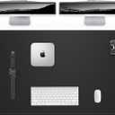 Leather Desk Pad Protector,48"x24" - Premium Desk Mat, Large Mouse Pad,Non-Slip Desk Blotter,Waterproof Desk Writing Pad for Office and Home(Black)